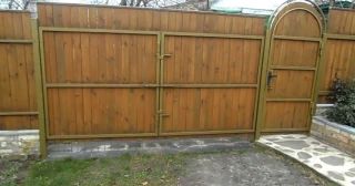 Купить распашные ворота деревянные Чистополь, цена от 2724 руб.